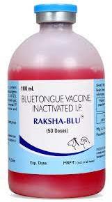 RAKSHA- BLU 100ML(BLUE TOUNGE VACC), for Veterinary, Form : Liquid