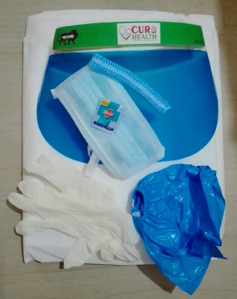 VAJRA Non-woven PPE Kit, for HOSPITAL, LAB, Size : FREE SIZE