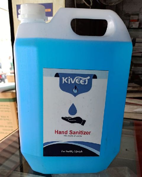 Kiveej hand sanitizer, Packaging Size : 5 Ltr.