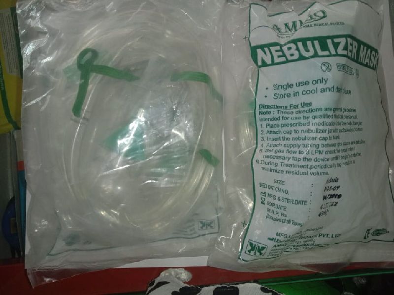 Plastic Nebulizer Mask, for Hospital Use, Personal Use, Feature : Disposable, Skin-friendly