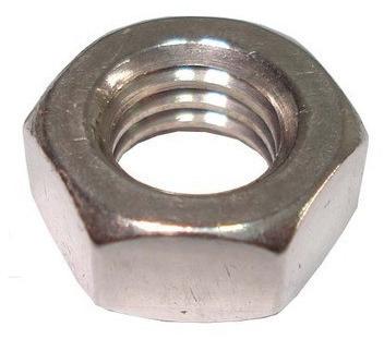 SS Finished Hex Nut, Color : Silver
