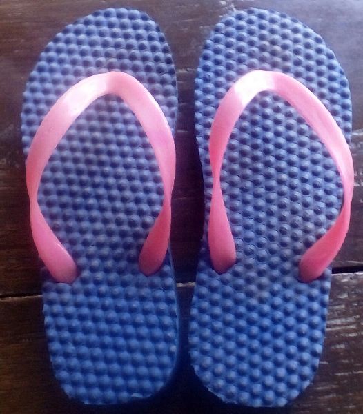 Ladies Blue Rubber Slippers