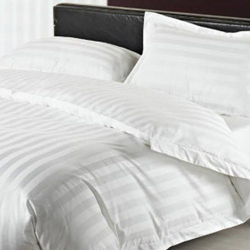 Aarav International Striped Satin Duvet Cover, Size : Double Bed