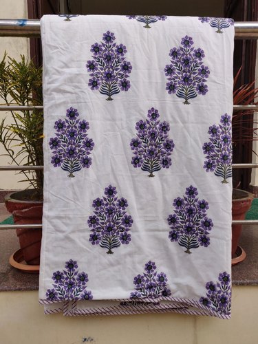 Meera handicrafts Printed Cotton Baby Fur Blanket Dohra, Size : 44*44 inch
