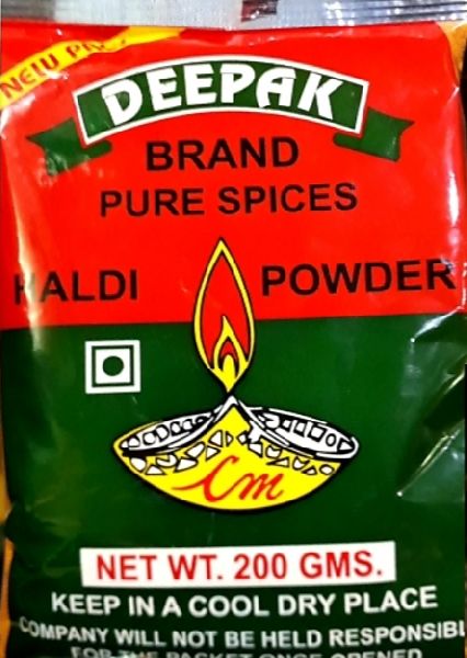 Deepak Brand Haldi Powder 200 gm, for Cooking, Spices, Certification : FSSAI Certified