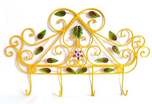 IRON WIRE Decorative Hanger, Color : YELLOW