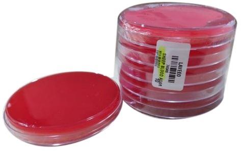 Round Polypropylene Sheep Blood Agar Plate