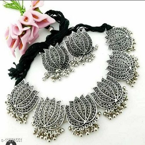 Alloy Oxidized Necklace Set, Occasion : Party