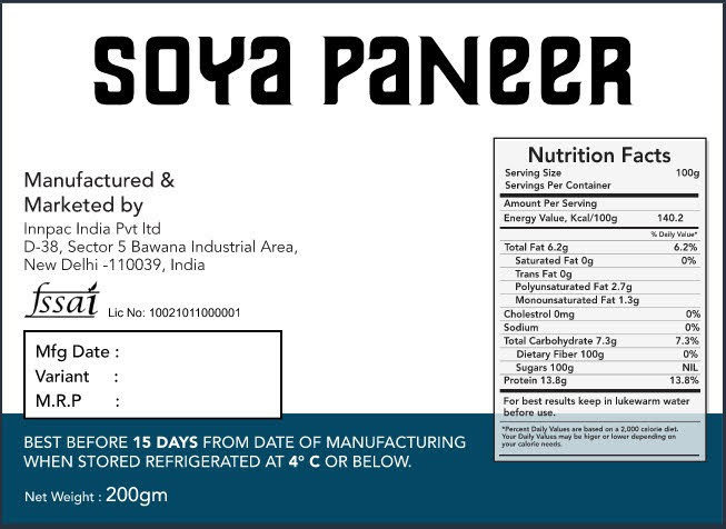 Classic Soya Paneer  (Tofu)