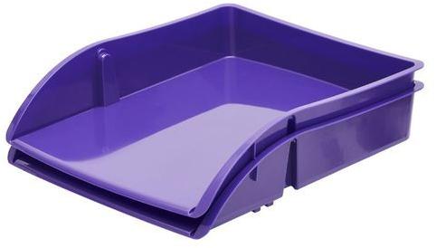 Plastic Document Tray, Color : Purple