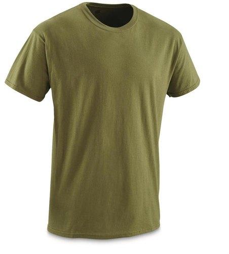 Half Sleeve Cotton Matty Mens Plain Military T-Shirt, Size : Small, XL, XXL