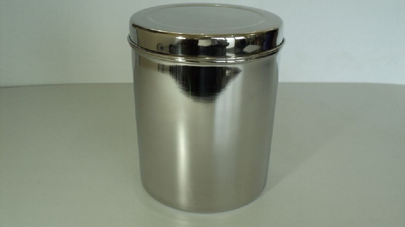 Stainless Steel Polished Storage Canister, Feature : Corrosion Resistance, Fine Finish, Good Quality