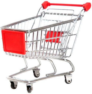 Stainless Steel Metal Shopping Cart