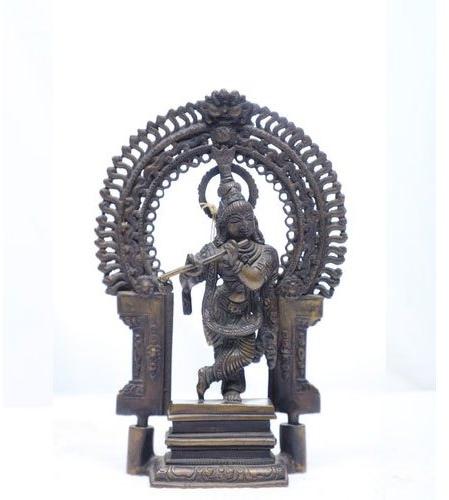Bronze Hindu God Krishna Statue, Packaging Type : Box