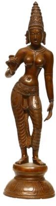 Classic Bronze Parvati Statue