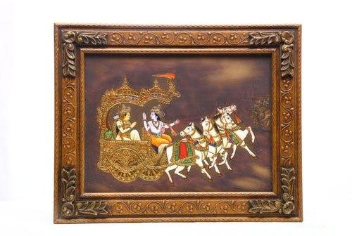 Lord Krishna Print Zaroka Canvas Painting, Style : Modern