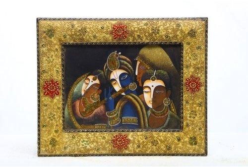Lord Sri Krishna Zaroka Canvas Painting, Style : Hanging