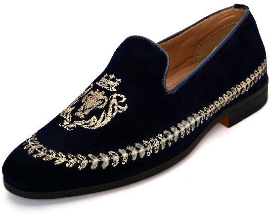 Mens Embroidered Loafers