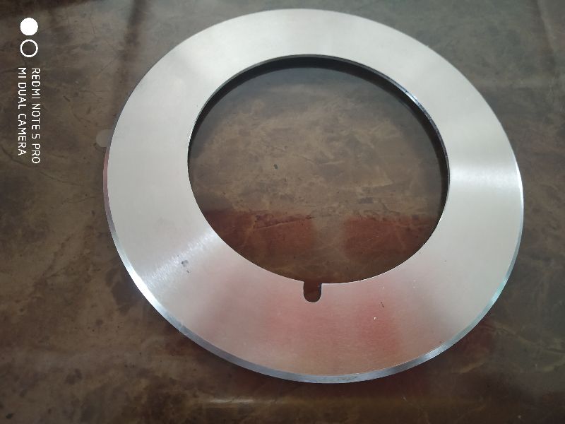 Round Imported Alloy Steel Top Cutter Blade, for Industrial, Variety : Single Edge