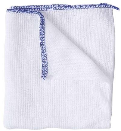 Bleached Cotton Dishcloth, Color : White