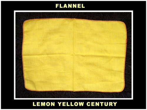 Flannel Fabric, Color : Lemon Yellow