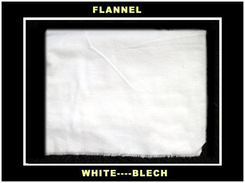 White Bleach Flannel Cloth