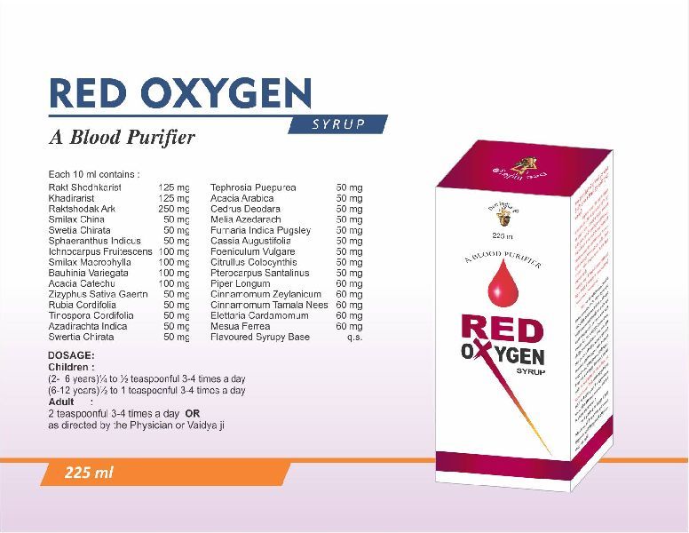 Red Oxygen Syrup, Form Liquid, Packaging Size 225 ml at Rs 145