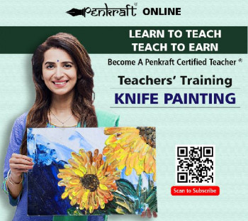 Penkraft| Learn Online & Become Penkraft Certified Teacher- Knife Painting