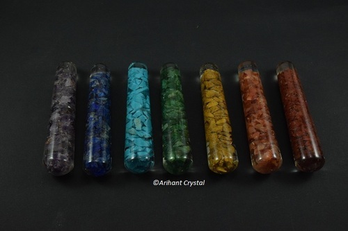 7 Chakra Orgone Massage Wand, Color : Multi