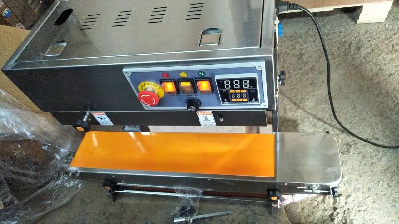 Electric Semi Automatic Coated Steel band sealing machine, for Industrial Use, Overall Dimension (LXBXH) : 490X270X460mm