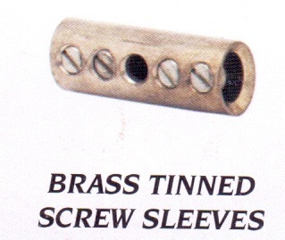 Brass Tinned Screw Sleeves