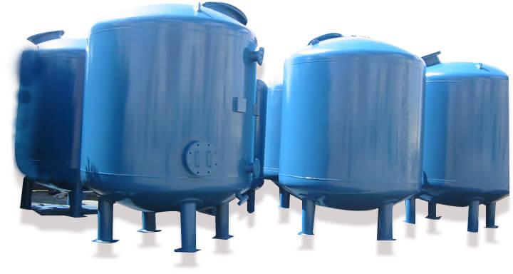 Mild Steel Sand Filter Housing, for Industrial, Packaging Type : Carton Box