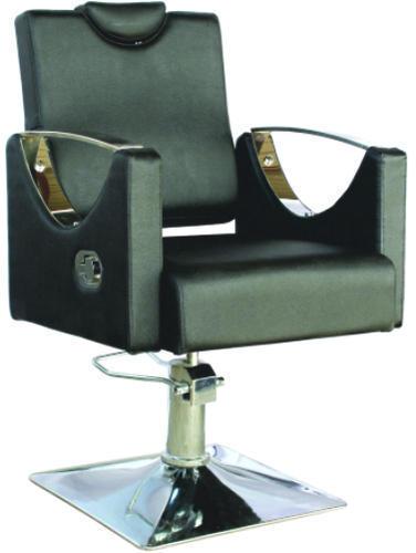 Stainless Steel Salon Hydraulic Chair, Color : Black