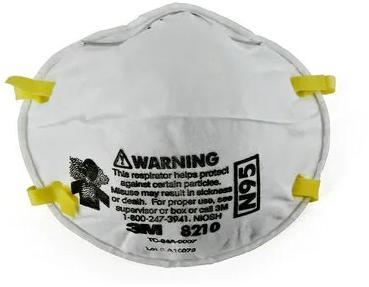 3m N95 8210 Mask, For Clinics, Hospitals, Industries, Size : Standard