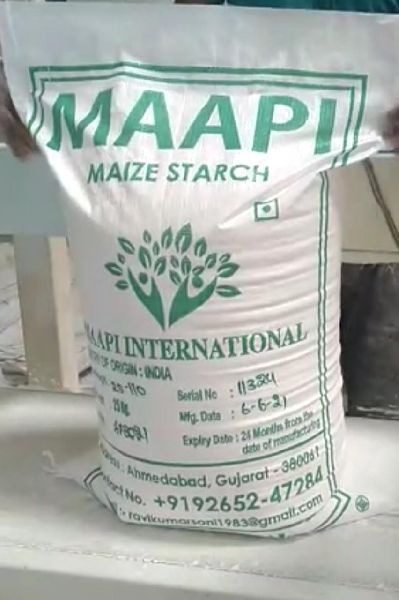 Maize starch, Color : White