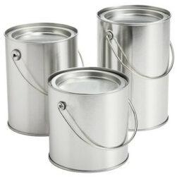 Round Tin Grease Bucket, for Industrial, Feature : Good Quality, Scratch Resistance