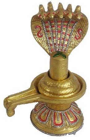 Brass Gold Plated Shivling