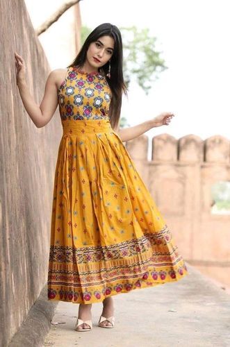 Jacket Jaipuri Print Kurti/Dress | islamiyyat.com