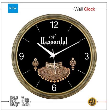 Mechanical Promotional Logo Print Wall Clock