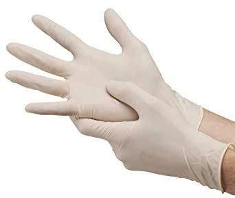 Plain Latex Examination Gloves, For Clinical, Hospital, Laboratory
