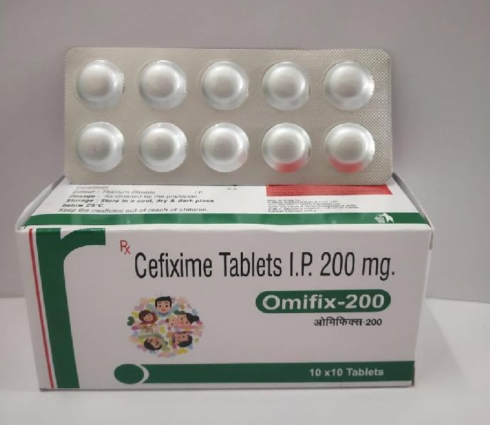 Ip grade Cefixime 200mg Tablet, Size : 10