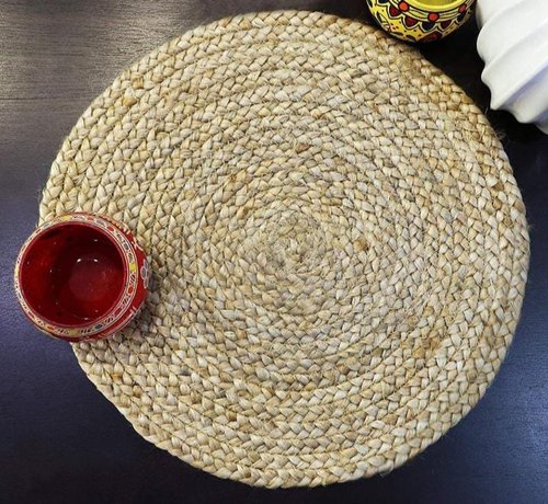 Jute Placemat, Size : 12 inches