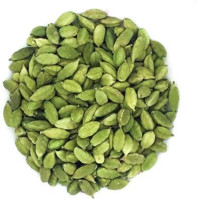 Unpolished Blended Organic 7mm Green Cardamom, for Cooking, Food Medicine, Cosmetics, Packaging Type : Plastic Packet