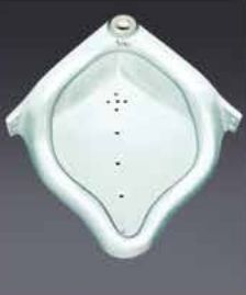 Ceramic Corner Urinal, Color : White