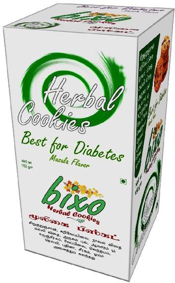 Bixo Diabetic Herbal Cookies, Packaging Type : Box