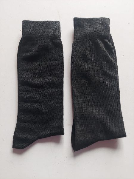 Plain Cotton Mens Black Socks, Feature : Comfortable, Easily Washable