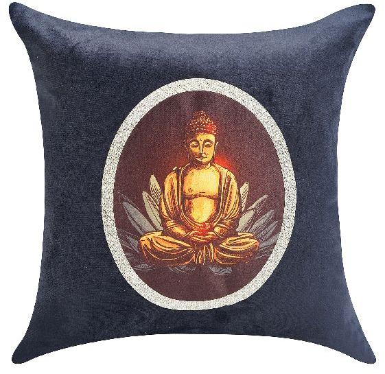 PRINTED PHOTOFRAME BUDDHA cushion cover, Size : 12x 12, 16x 16, 12x 18, 14x 72, 18x18 etc