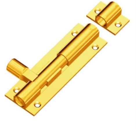 Polished Brass Tower Bolts, Size : 60-75mm, 75-90mm, 90-105mm