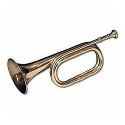 Metal Musical Bugle, Color : Golden