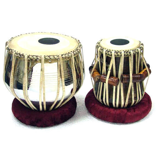 Round Wood Polished Musical Tabla Set